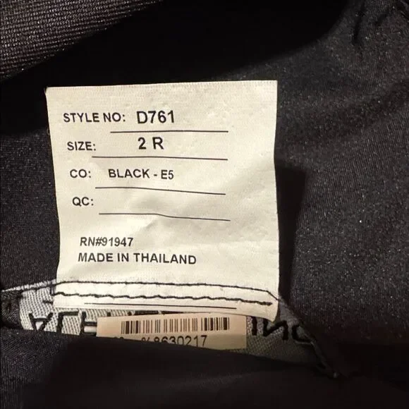 Alfred Sung V-neck Halter Satin Trumpet Gown D761 | Size 2 | Black - Picture 8 of 8